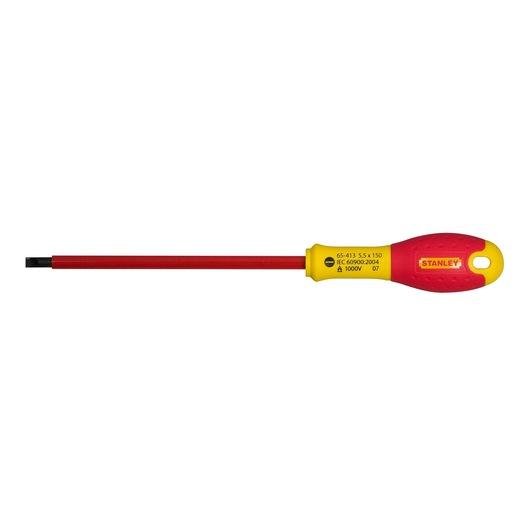 STANLEY® FATMAX® Insulated Screwdriver Slotted 5.5 mm x 150 mm