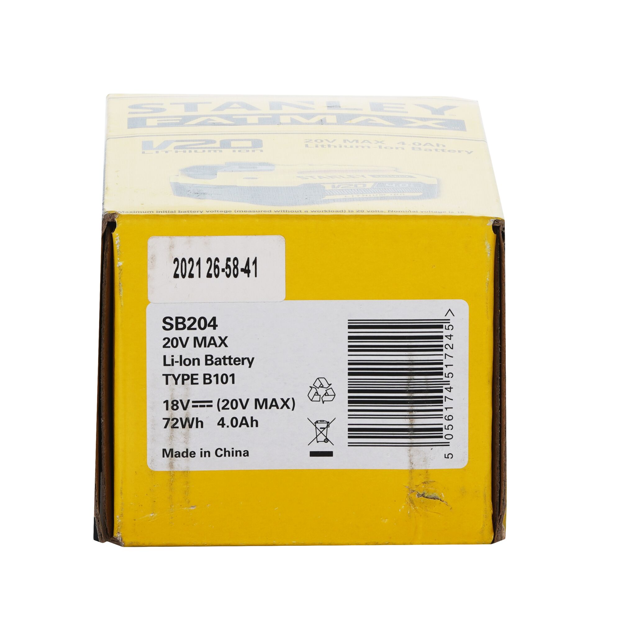 20V BATTERY 4AH