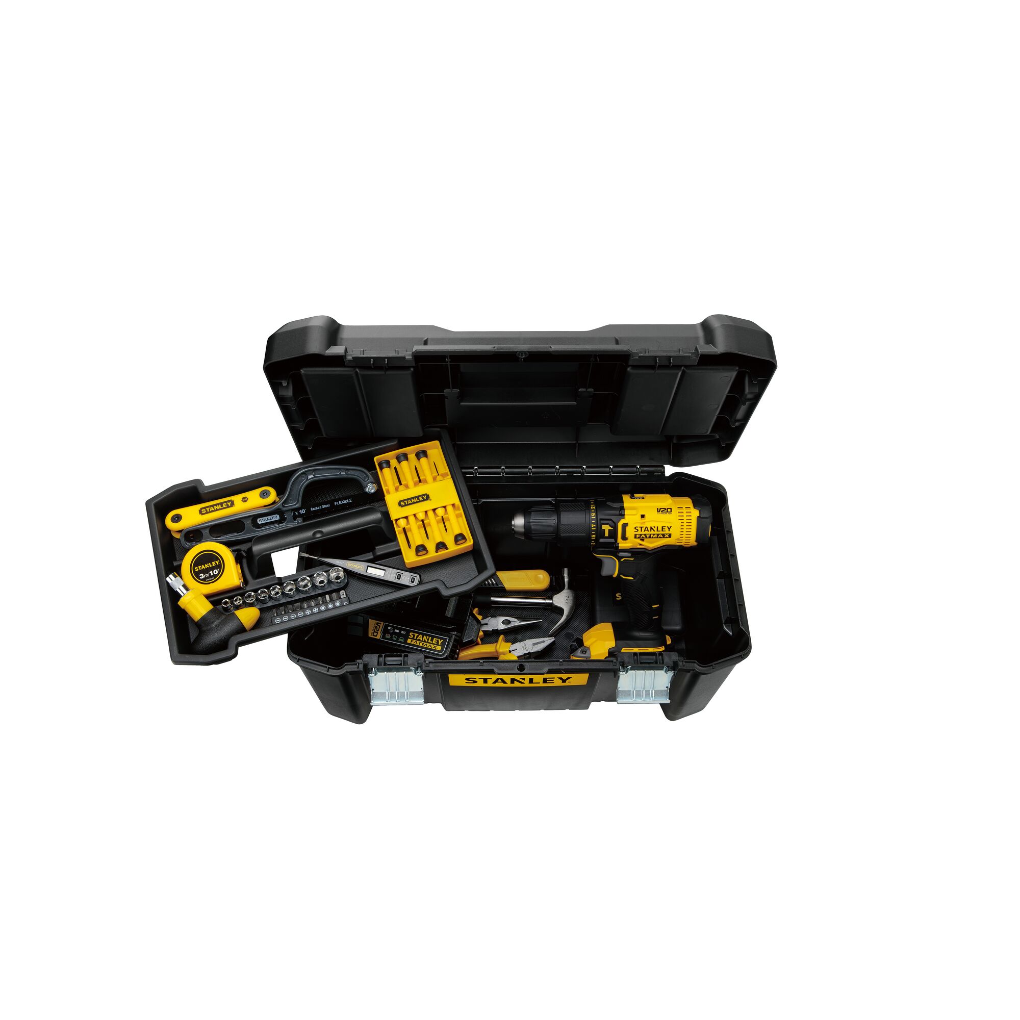 KIT 20V HAMMER DRILL 119ACC TOOLBOX 19"