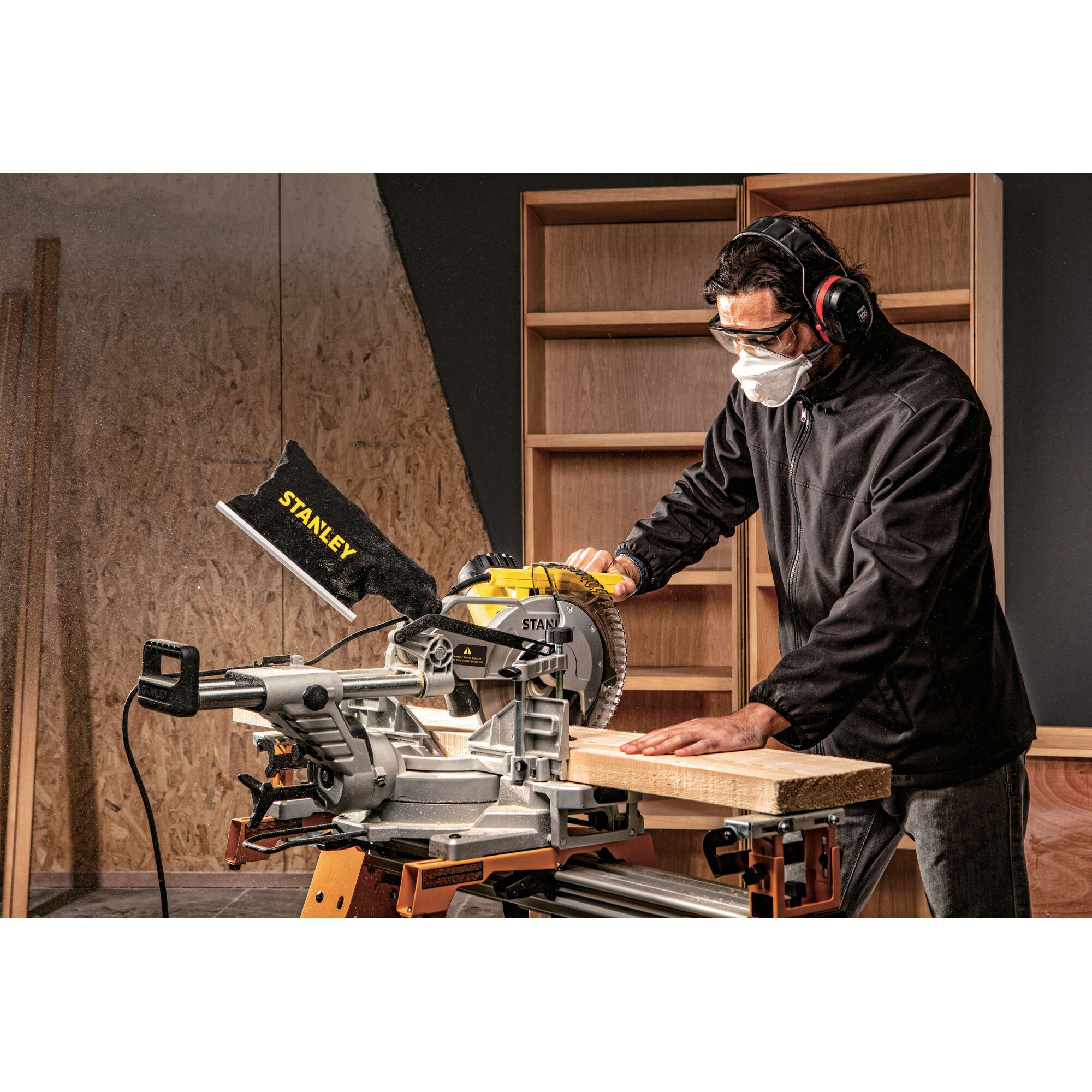 1800 W 255 mm Sliding Mitre Saw